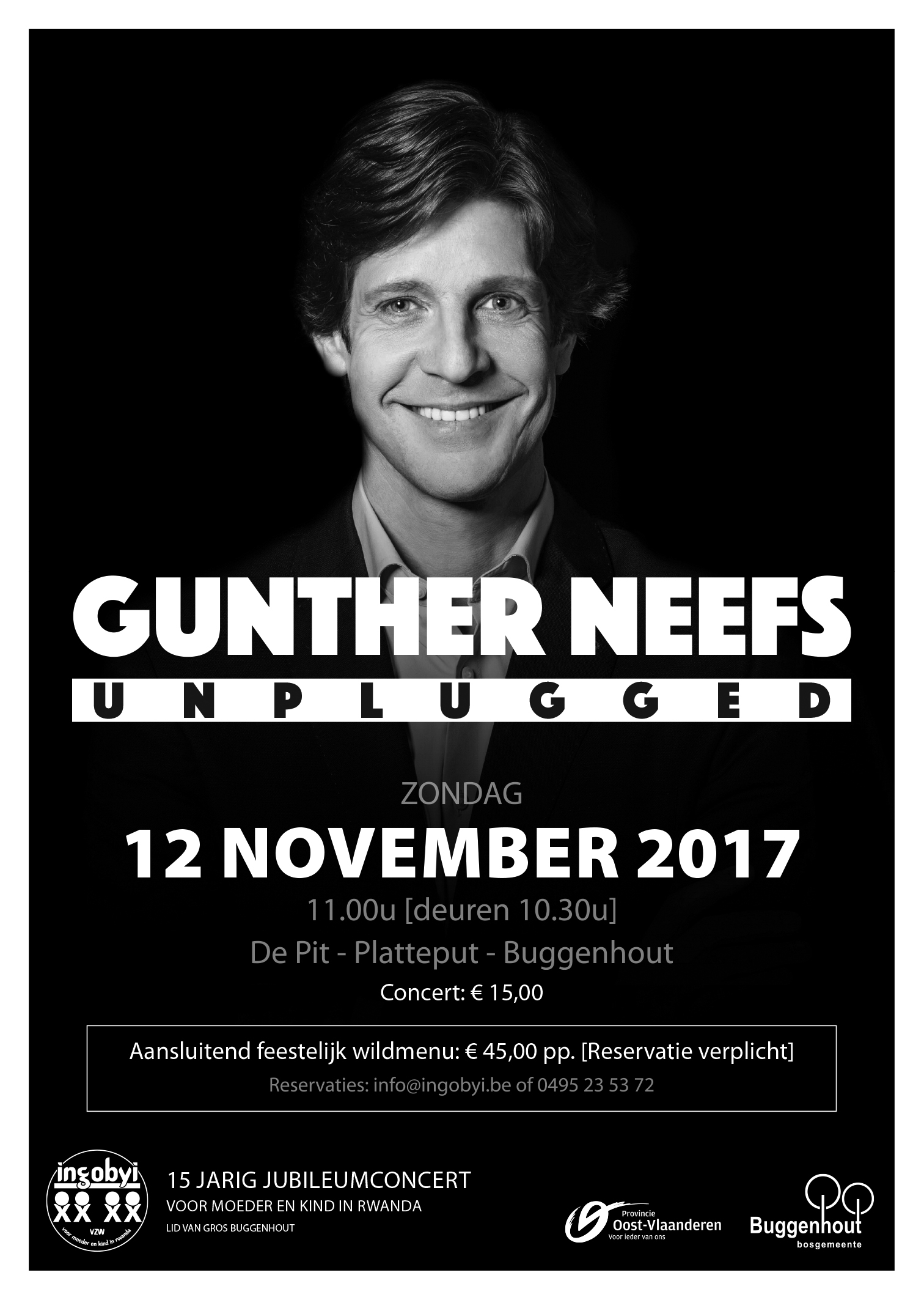 Gunther Neefs Unplugged – 12 november 2017